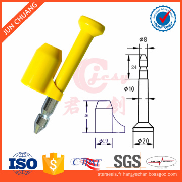 Joint de boulon de serrure de joint de temps une fois pour la serrure de camion de récipient